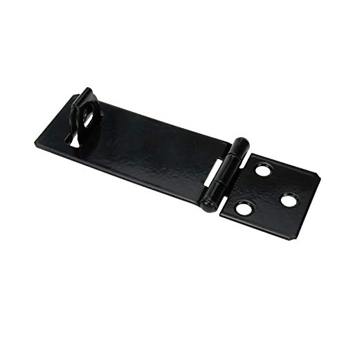 Image of Black Padlock Hasp,Door Slide Latch Lock Sliding Bolt,2.5 Inch | Set of 16,Black Painted Iron Lock,with Screws, for Home Yard Garden