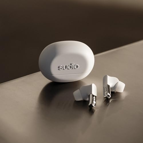 Image of sudio N3 Pro Wireless Earbuds - Active Noise Cancelling (ANC), 30-Hour Playtime, Sweat & Splashproof, Eco-Friendly Design with Recycled Materials, Comfortable Fit, Premium Metallic Finish (White)