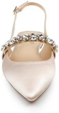 Jewel Badgley Mischka Bambi Pointed Toe Sling Back - Image 6