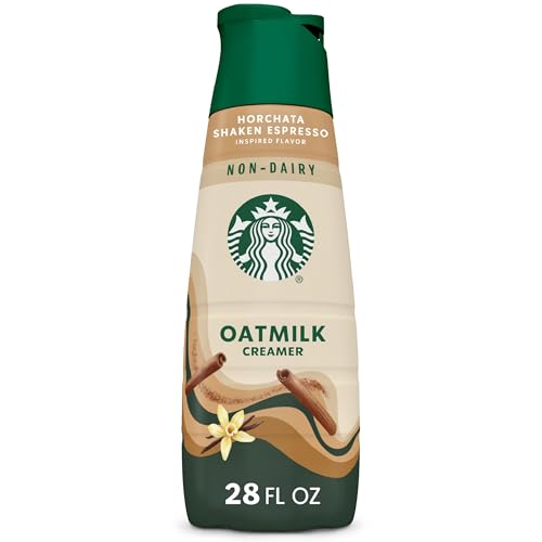 Starbucks Horchata Flavored Oatmilk Non Dairy Creamer, Plant Based Oatmilk