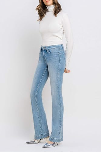 Vervet Denim - Mid Rise Bootcut Jeans - T62434