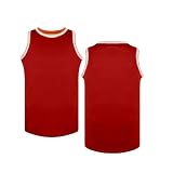 duxyoz Sportweste für Teenager, Kinder, Sommer-Tank-Top, leicht, atmungsaktiv, Rundhalsausschnitt, Basketball-Weste, schnell trocknend, Netz-Jersey, lockere Passform, Sportbekleidung, Baggy-T-Shirt