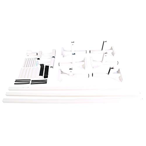 ECOTRIC Universal 3 Bars Van Roof Mount Full Size Steel Ladder Rack for Chevy Express Ford GMC Savana