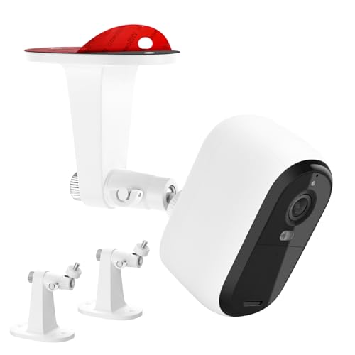 Annkoifu 2Pack Adjustable Wall Mount for Arlo Essential 2K Indoor/Outdoor/Spotlight Camera, for Arlo Pro 5S/Pro4/Pro3/Pro2/Pro/Arlo Ultra2/Ultra, No Drill Mount Bracket for Arlo Camera