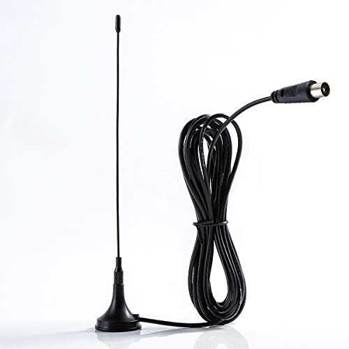 Antena portátil para TV interior y exterior digital HD Freeview Aerial 5DBI 50 millas Cover