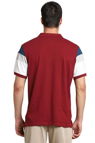Image of Dennis Lingo - Men's Cotton Color-Blocked Slim Fit Polo T-Shirt