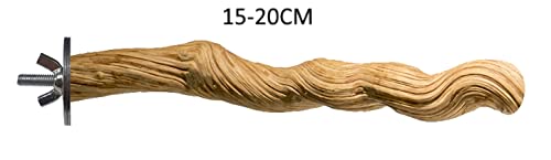 Java Wood NATURAL WOODEN LIANA VINE PERCH AFRICAN GREY CAGE BIRD PERCH 3 SIZES (SMALL 15-20CM)