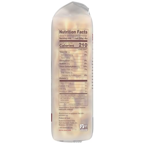 Image of Rao's Homemade Farfalle Pasta, 16 Oz Bag (Pack of 6)