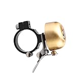 Sonnette de vélo rétro : la sonnette de vélo est fabriquée en cuivre avec un design, offre une utilisation durable et une sonnette de vélo forte et nette.