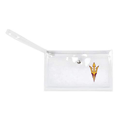 Image of Littlearth - LIWXY NCAA Arizona State Sun Devils Unisex Ncaancaa Ticket Wristlet, Clear, 9 inch by 5.25 inch