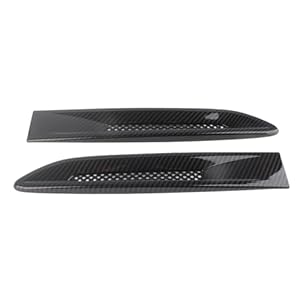 Carbon Fiber Air Fender Vent Trim,2Pcs Car Texture Fender Side Air Vent Outlet Cover work with Jaguar XF XFL XE