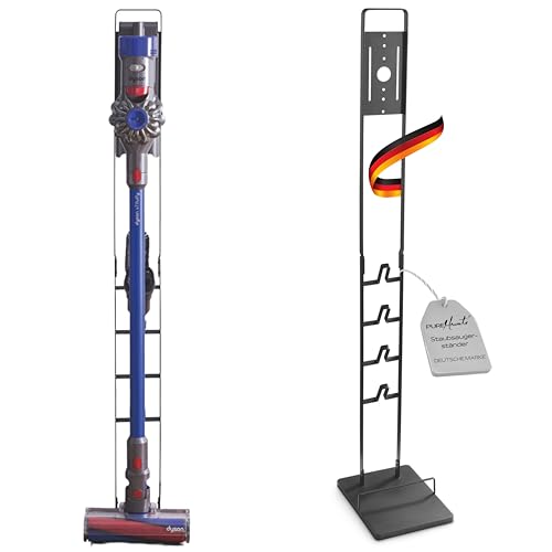 PureMounts Support Universel pour Aspirateur Compatible avec Les Modèles Dyson V7, V8, V10, V11, V12, V15, Support au Sol et Accessoires, Noir