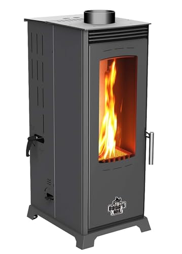 Babas Eco Mini Hybridofen Pellets und Holz Kombiofen Kaminofen 8 kW Pelletofen ohne...