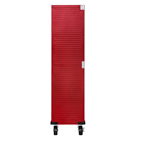 Seville Classics UltraHD Steel Body Lockable Storage Filing Cabinet Organizer Locker Shelving Unit for Gym, Workshop, Kitchen, Garage, Office, Home, Medium 36" W x 18" D x 72" H, Red thumbnail 9