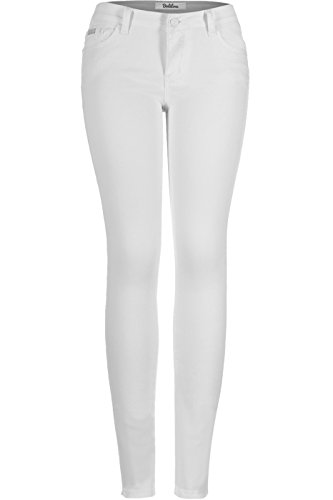 2LUV Women's Stretchy 5 Pocket Skinny Jeans White 134