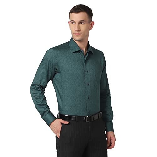 Image of blackberrys Printed Cotton Slim Fit Mens Shirt