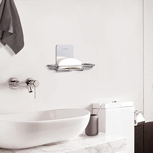 Tiilan Self Adhesive Bar Soap Dish For Shower, Bathroom Soap Holder Wall Mount – Stainless Steel thumb #2