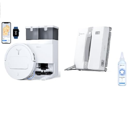 ECOVACS(エコバックス)【超薄全能型】T50 OMNI ロボット掃除機(ホワイト)+WINBOT MINI 窓掃除 窓拭きロボット