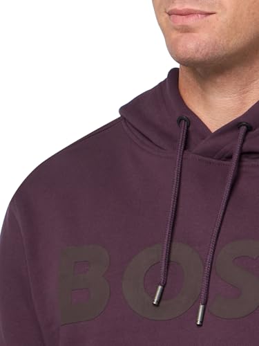 BOSS Men's Big Logo Cotton Hooded Sweatshirt3