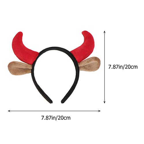 KESYOO 3 Peças de Tiara de Chie DDiab2021 Ans de Arde Cabelde Bi Bandas de Cabelde Chie de Pelúcia C