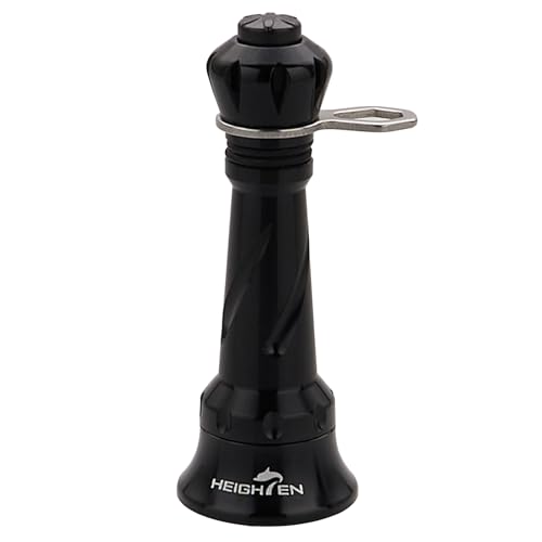HEIGHTEN 38mm/48mm Fishing Spinning Reel Stand for Shimano Stradic FL FM Stella Vanford Vanquish Nasci Twinpower Daiwa Fuego Ballistic Certate Exist Luvias Tatula (Black, 48mm) (1110)