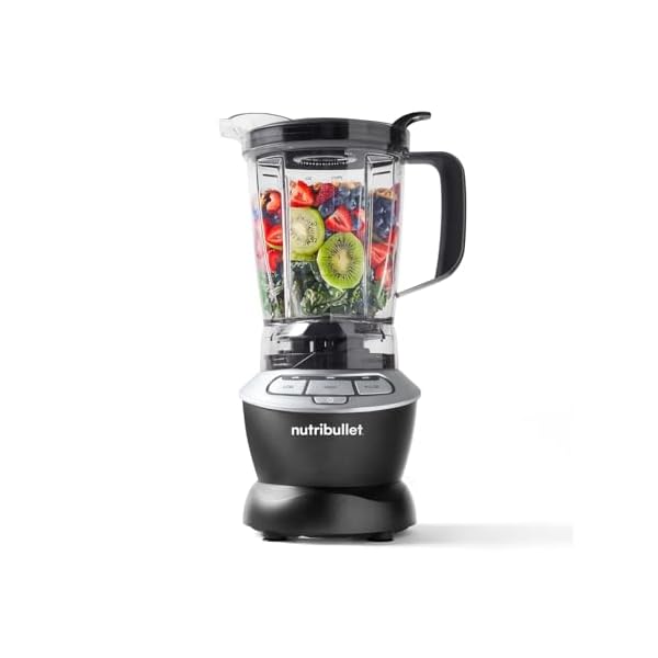 nutribullet Hot and Cold Blender – Full Size 1.6L Jug Blender – Includes Powerful 1000W Base, Pitcher Lip & Vented Lid Cap, Pusher & 1.6L Blender Pitcher – Blends Frozen Fruit, Ice, Nuts & Vegetables