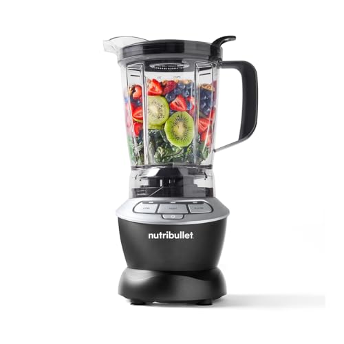 nutribullet Hot and Cold Blender - Full Size 1.6L Jug Blender - Includes Powerful 1000W Base, Pitcher Lip & Vented Lid Cap, Pusher & 1.6L Blender Pitcher - Blends Frozen Fruit, Ice, Nuts & Vegetables