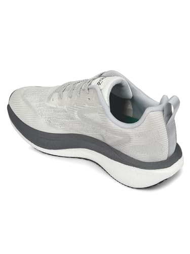 Image of Liberty Leap7x XLM-02 Lacing Sports Running Shoes for Men - White | Comfortable and Durable Lace-Up Closure - Suitable for Lacing Walking, Gym, Jogging, Outdoor Shoes for Gents - Cushioned Footbed