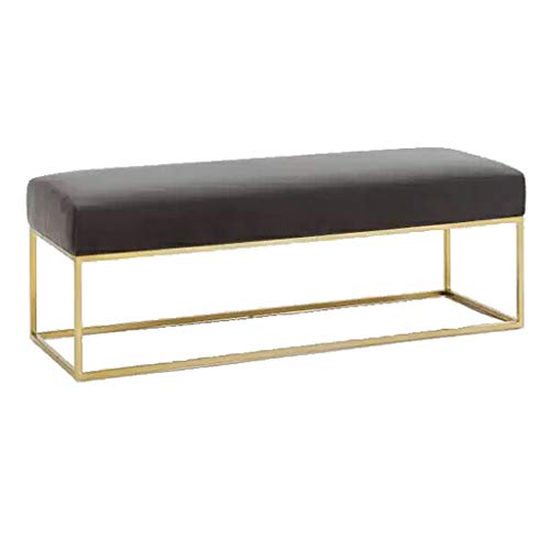 Banc à chaussures d'entrée et tabouret long pour porte de salon - 2