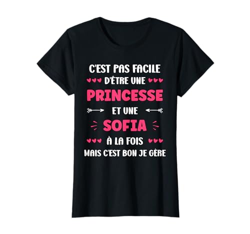 Photo de Princesse Super Sofia fille Humour prénom Sofia T-Shirt