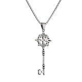 NIGHTCRUZ Witch Knot Key Necklace, Witchy Magic Knot Pendant, Celtic Jewelry for Women