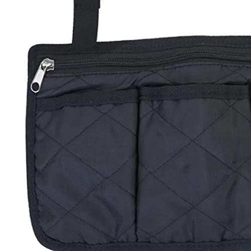 Jojomis Wheelchair Side Carry Bag Pocket For Pill Box Groceries Glasses Black Accessories #TOP6