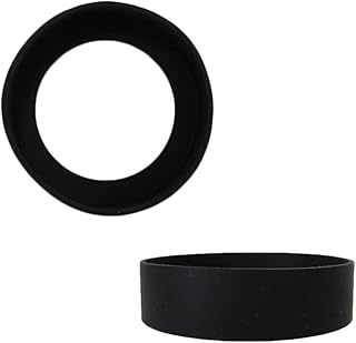 パンダファミリー 水筒 底カバー シリコン 2個セット ボトル底カバー 底キャップ キズ防止 傷防止 滑り止め 防音 サーモス対応 象印対応 タイガー対応 ブラック 8cm