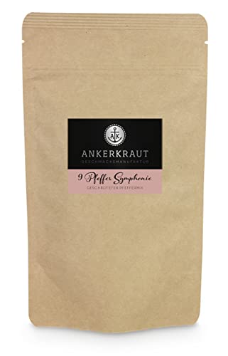Ankerkraut 9-Pfeffer-Symphonie, 150g im Beutel, Mischung verschiedener Sorten, Premium Qualität und Aroma