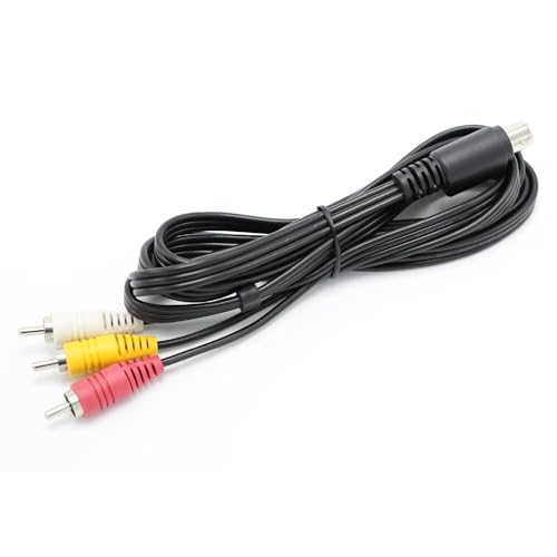 THE CIMPLE CO 10-Pin Audio and Video DIN Cable - RCA Composite for A/V - Not S-Video Cable - Compatible with Select DIRECTV & AT&T Models (H25, C31, C41, C41-W, C51, C61, C61-K) - 6 Feet (1.8 Meters)