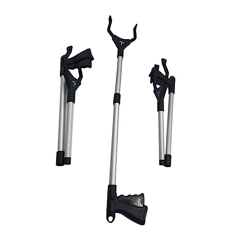 Gatuida 1Pc Foldable Grabber Picker Tool Long Trash Gripper with Random Color Finish Lightweight Reacher Tool for Elderly for Waste Pickup and Claw Grabbing