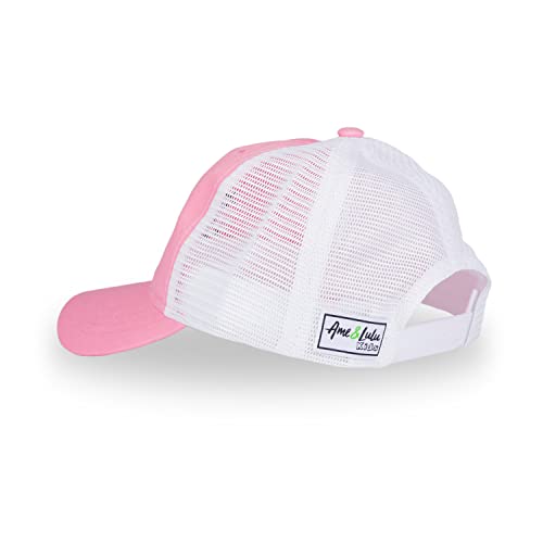 AME & Lulu Kids Trucker Hat Pink2