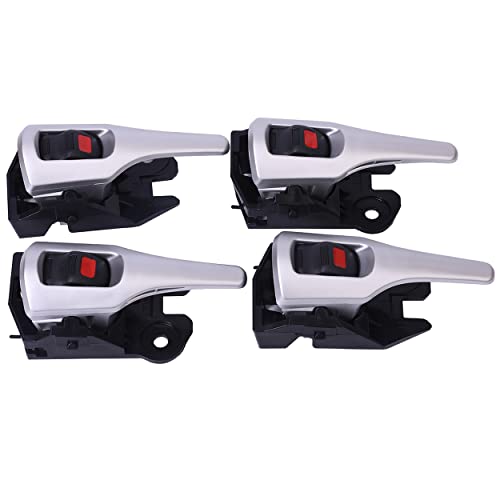 Cheriezing Interior Door Handle | Compatible For Corolla 2009-2013 | Replaces# 69206-12230(Left), 69205-12230(Right) Pack Of 4 #TOP7