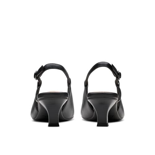 Clarks Clarks Women's Kepley Lane Pump, Black Leather, 7 Wide