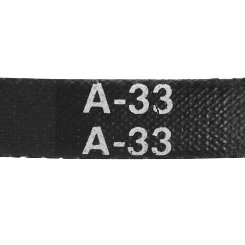 Image of uxcell 4pcs A33 or 4L350 Classic Wrapped Rubber V-Belt, 33 inch(841mm) Inside Circumference, A Profile V Belt