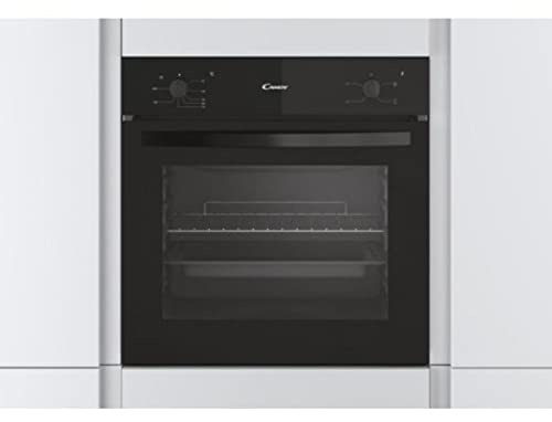 Candy-Smart-FCS100NE-Horno-Electrico-70L-Ventilador-de-Enfriamiento-Cuba-para-Limpieza-por-Agua-4-Funciones-2-Mandos-Mecanicos-Puerta-Doble-Cristal-Desmontable-Clase-A-Negro