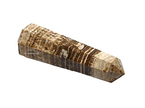 Image of Crystal Heaven Certified Aragonite Crystal Tower Obelisk Point for Chakra, Healing and Balancing - AAA Grade Original Certified Gemstone Agate for Reiki Meditation Yoga Spiritual (2-3 Inches)