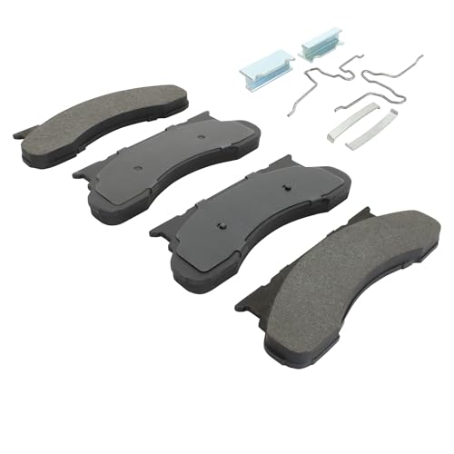Image of QUALITY-BUILT Front Semi-Metallic Brake Pads, Premium 1001-0450AM, Compatible with 1973-1985 Ford (E-200 Econoline,E-250 Econoline,E-250 Econoline Club Wagon,E-350 Econoline,E-350 Econoline Club)