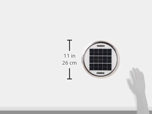 Marinco N20803S Day/Night Solar Vent, 3" Stainless Steel #TOP5