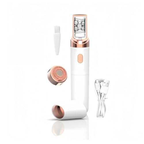 Pluxy Epil Pro 3.0 Women Face Epilator - Painless Hair Remover for Face, Eyebrows, Lip, Chin, Arms, Underarms (White)
