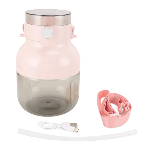 Licuadora portátil COCOYUEMA para casa, oficina, gimnasio, motor de 70 W, capacidad de 500 ml/1 L, recargable por USB tipo C, cuchillas de acero inoxidable, fácil de limpiar,