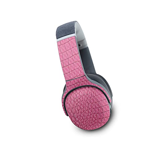 Image of MightySkins Carbon Fiber Skin Compatible with Skullcandy Crusher Evo Wireless - Pink Gator Skin | Protective, Durable Textured Carbon Fiber Finish | Easy to Apply