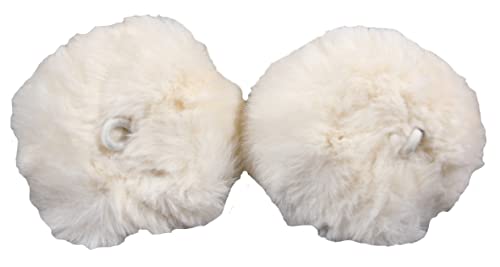 Image of MDXONE Kids Ski Balaclava Pompoms | Soft Fluffy 2 inch Attachments Winter Balaclavas Cute Snowboard Accessories