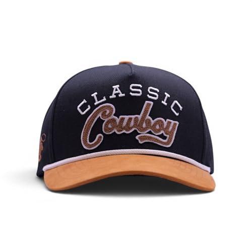 Image of Western Cap - Solid Back Adjustable Snap Back Hat for Men and Women - Ideal for Outdoors and Everyday Wear
