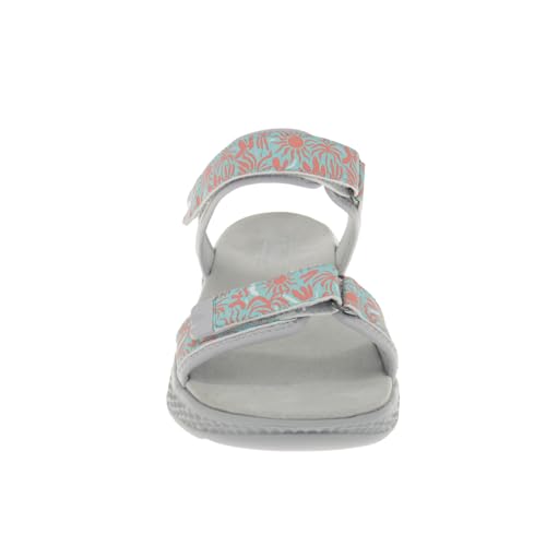 Image of Propet Womens Travelactiv Aspire Footbed Casual Sandals Casual Low Heel 1-2 inch - Grey